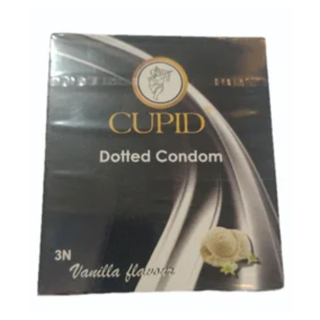CUPID DOTTED CONDOM- VANILLA FLAVOUR